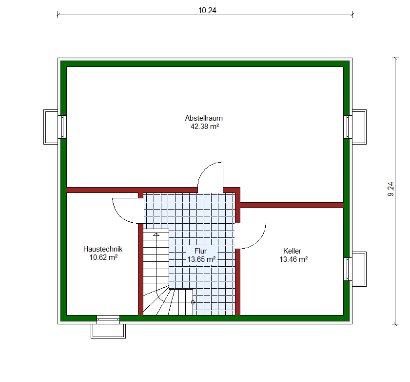 Grundplan des Haustyps Compact 149
